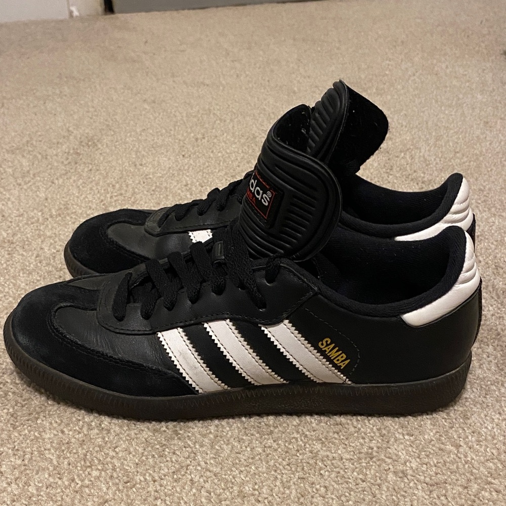 Adidas Samba Black White Gold Sneakers